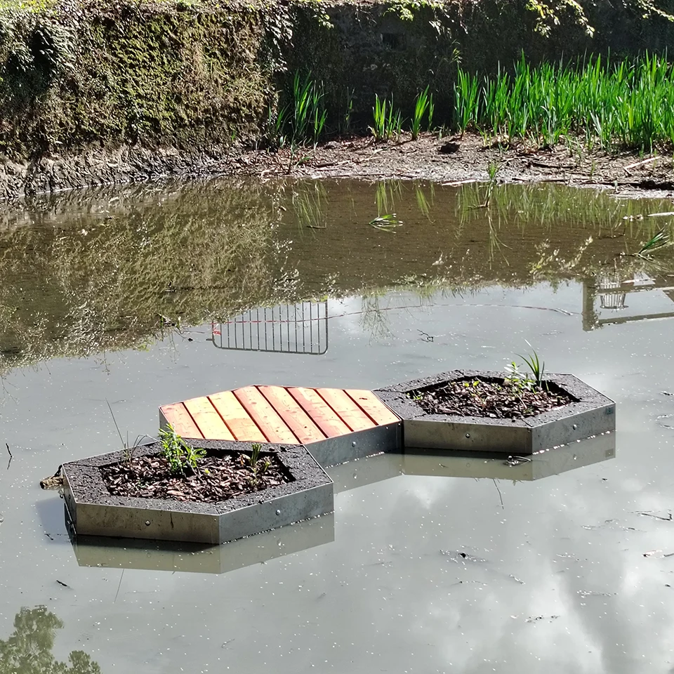 Aloe bois, un module technique faisant office de reposoire pour la faune
